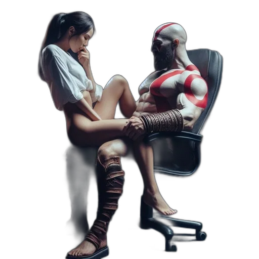 furniture, robot, concept art, cyberpunk transparent PNG cut-out