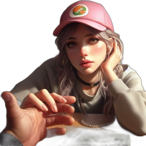 hat, face, jacket, weapon transparent PNG cut-out