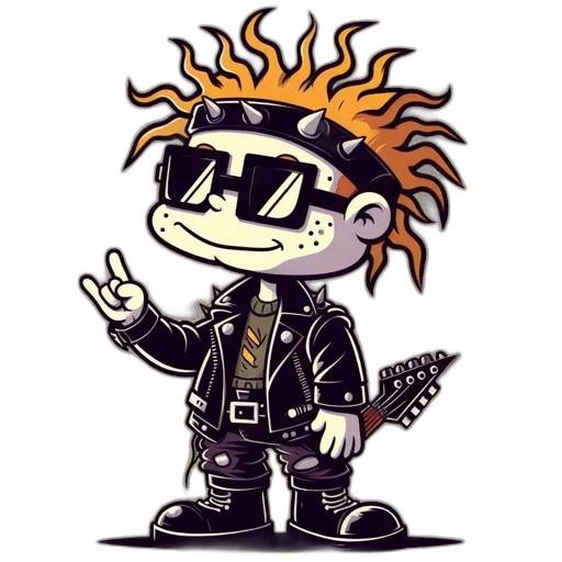 jacket, cartoon, cyberpunk, concept art transparent PNG cut-out