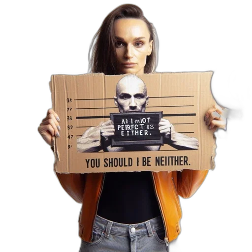 robot, face, woman, stands transparent PNG cut-out