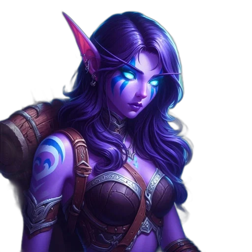 face, staff, fantasy art, concept art transparent PNG cut-out
