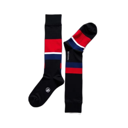pair, black, red, striped transparent PNG cut-out