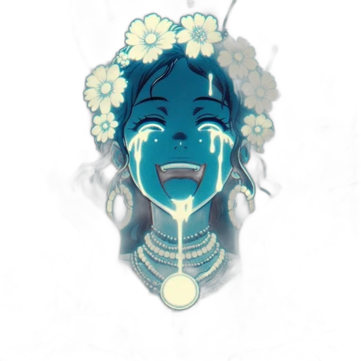 mask, face, flower, crown transparent PNG cut-out