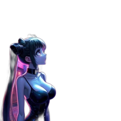 robot, dress, concept art, cyberpunk transparent PNG cut-out