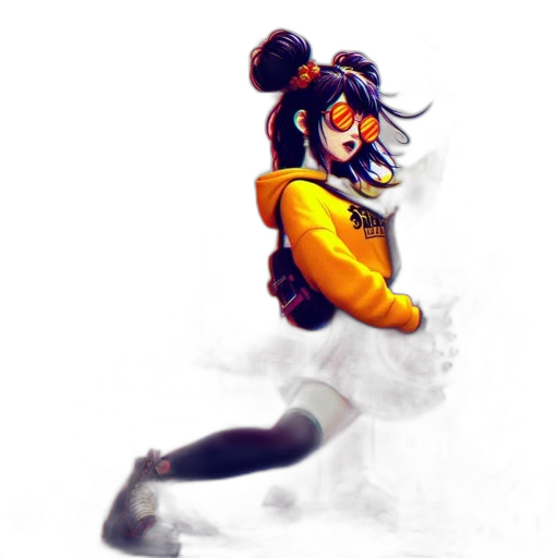 mask, staff, creature, jacket transparent PNG cut-out