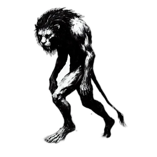 creature, animal, staff, concept art transparent PNG cut-out
