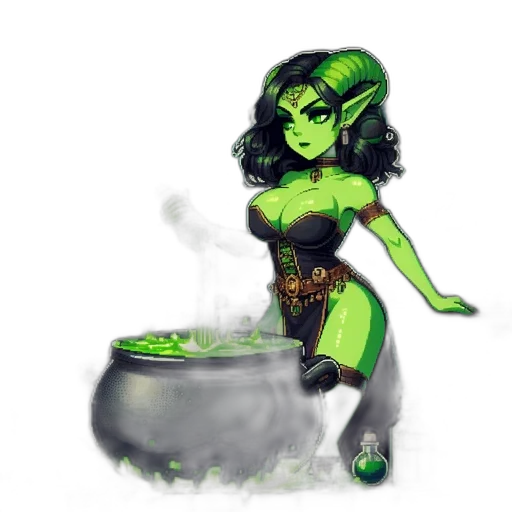 fantasy art, concept art, comic book art, pixel art transparent PNG cut-out
