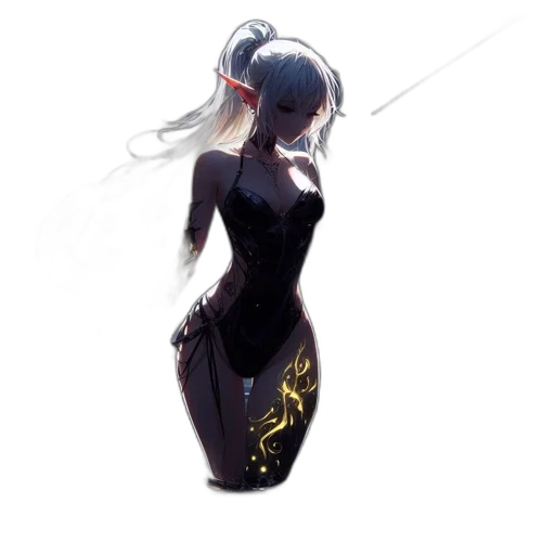 dress, staff, sword, mask transparent PNG cut-out