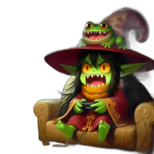 dragon, creature, hat, concept art transparent PNG cut-out