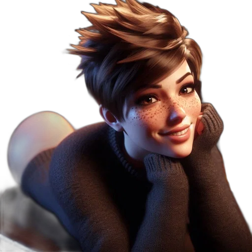 face, hair, staff, concept art transparent PNG cut-out