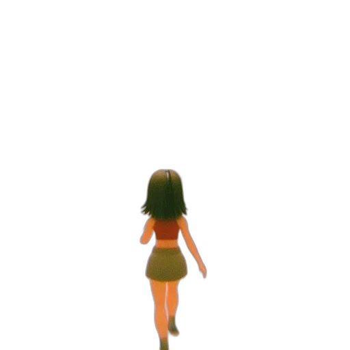 dress, robot, creature, hair transparent PNG cut-out