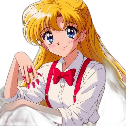 dress, staff, anime, cartoon transparent PNG cut-out
