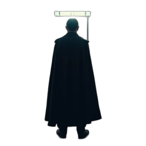 staff, jacket, umbrella, robot transparent PNG cut-out