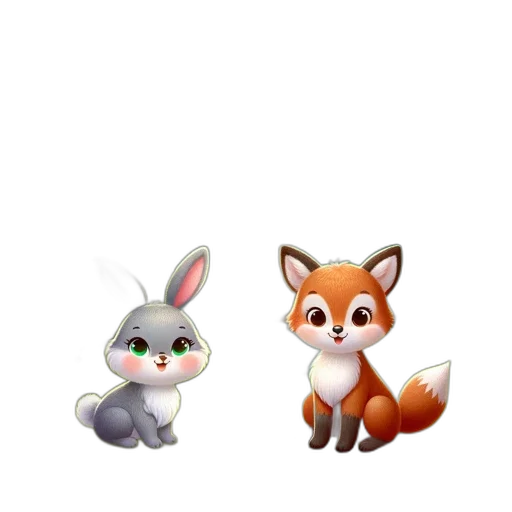 animal, 3d render, concept art, cartoon transparent PNG cut-out