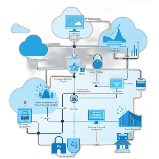 azure, iot, route, diagram transparent PNG cut-out
