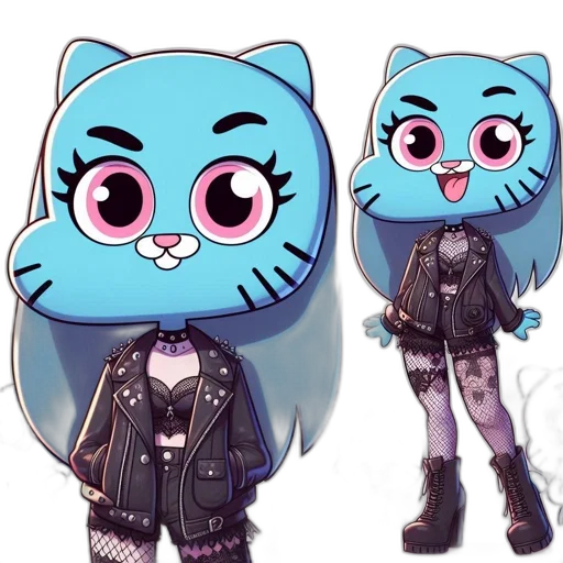 concept art, cartoon, cyberpunk, anime transparent PNG cut-out