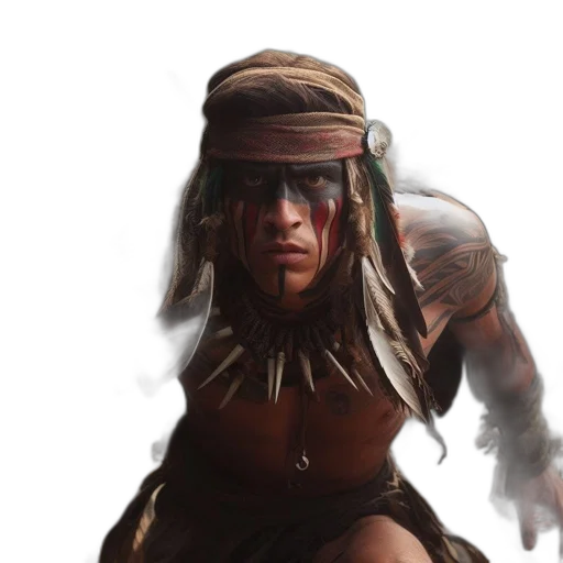 face, staff, animal, weapon transparent PNG cut-out