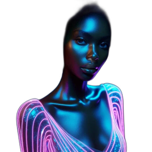 dress, jewelry, face, robot transparent PNG cut-out