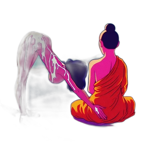 staff, dress, dragon, mask transparent PNG cut-out