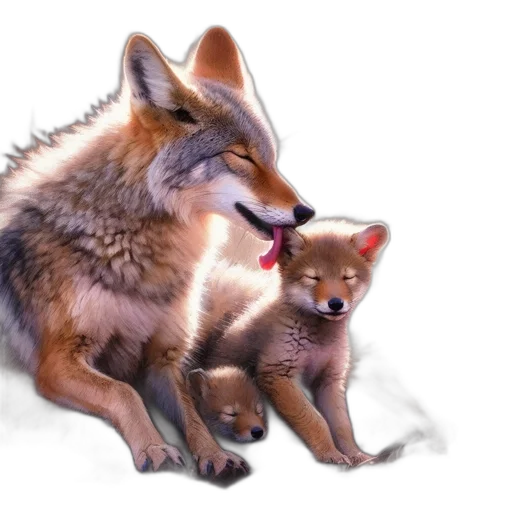 animal, concept art, photorealistic, watercolor transparent PNG cut-out