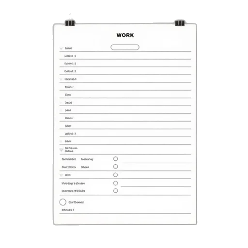 printable, work, schedule, template transparent PNG cut-out