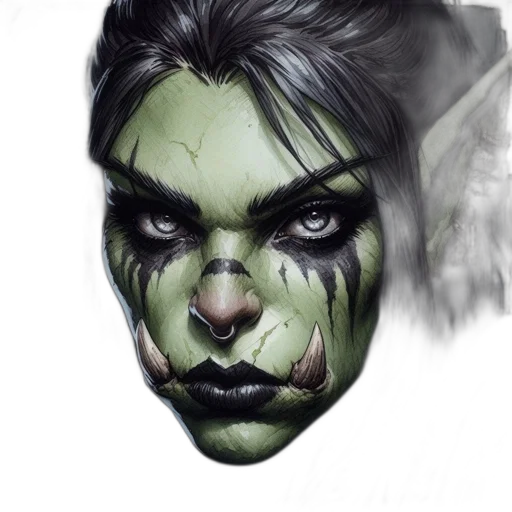 face, mask, fantasy art, concept art transparent PNG cut-out