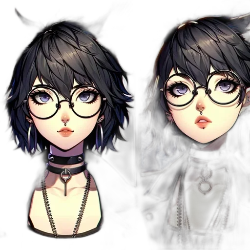 face, mask, anime, concept art transparent PNG cut-out