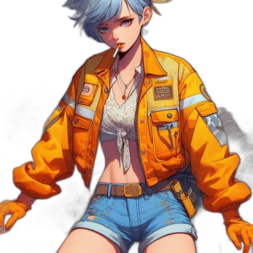 jacket, weapon, dress, robot transparent PNG cut-out