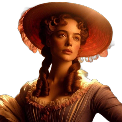 hat, crown, dress, face transparent PNG cut-out