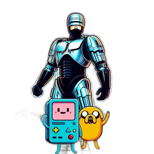 robot, animal, pixel art, concept art transparent PNG cut-out