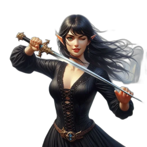 staff, sword, weapon, fantasy art transparent PNG cut-out