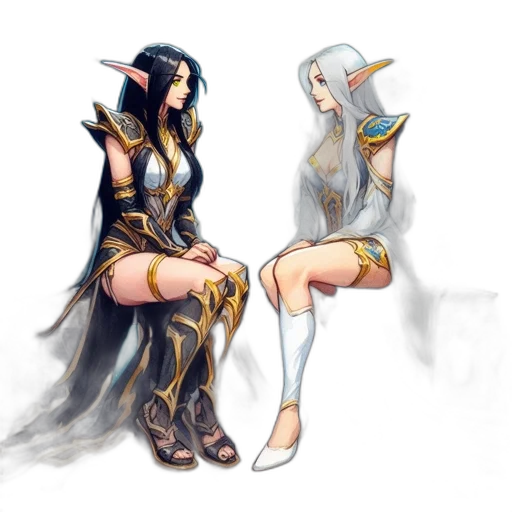 fantasy art, concept art, pixel art, watercolor transparent PNG cut-out