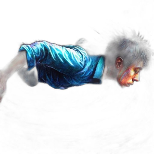 creature, dragon, jacket, hair transparent PNG cut-out