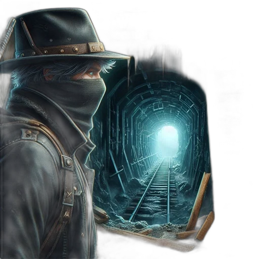 hat, jacket, mask, robot transparent PNG cut-out