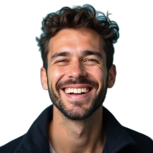 staff, face, jacket, hair transparent PNG cut-out
