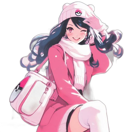 hat, jacket, dress, staff transparent PNG cut-out