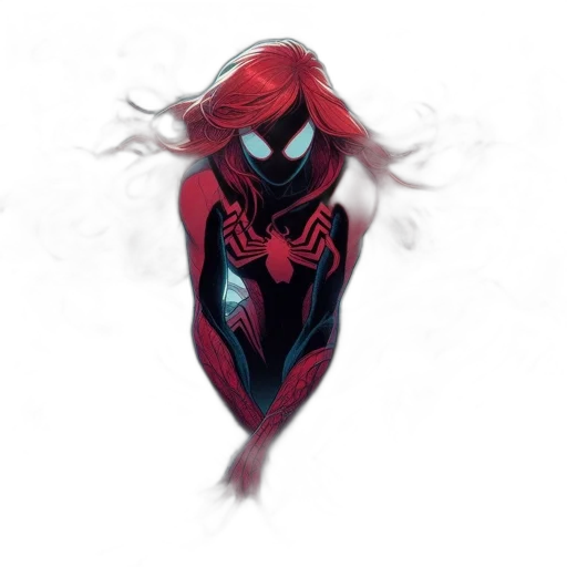 mask, creature, hair, jacket transparent PNG cut-out
