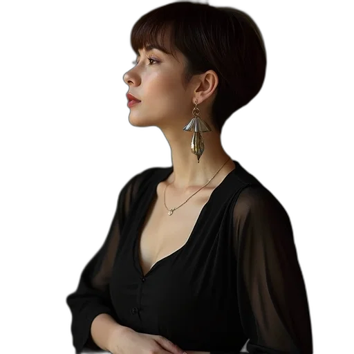 jewelry, dress, staff, face transparent PNG cut-out