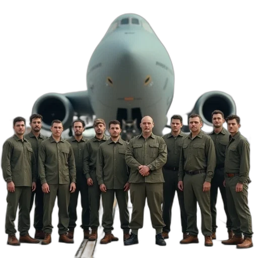 staff, jacket, group, men transparent PNG cut-out