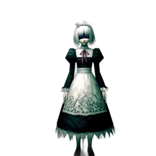 dress, staff, robot, creature transparent PNG cut-out