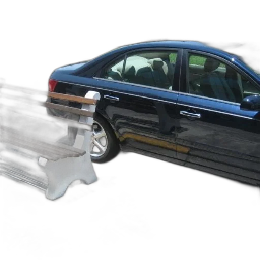 car, weapon, 3d render, black transparent PNG cut-out