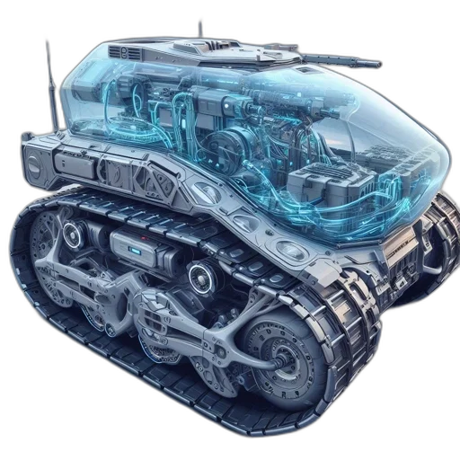 car, weapon, robot, concept art transparent PNG cut-out