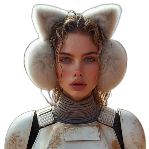 hat, robot, jacket, face transparent PNG cut-out