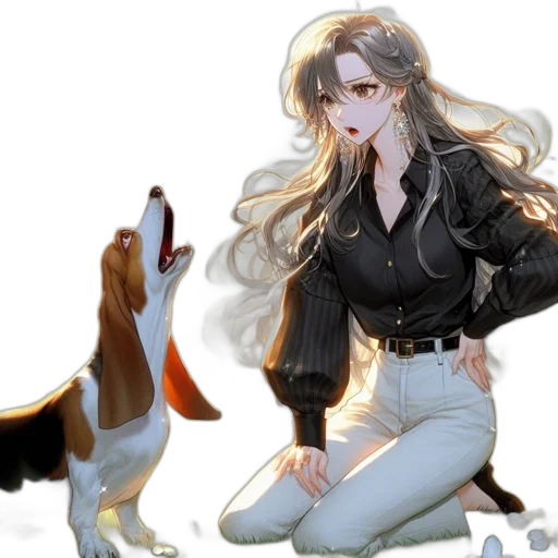 staff, animal, concept art, anime transparent PNG cut-out