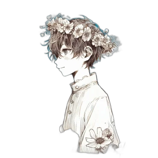 crown, flower, mask, dress transparent PNG cut-out