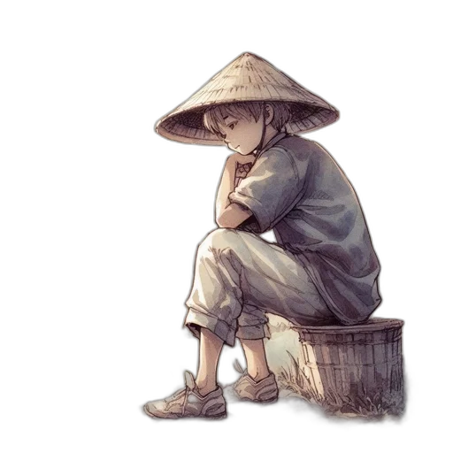 hat, staff, umbrella, mask transparent PNG cut-out