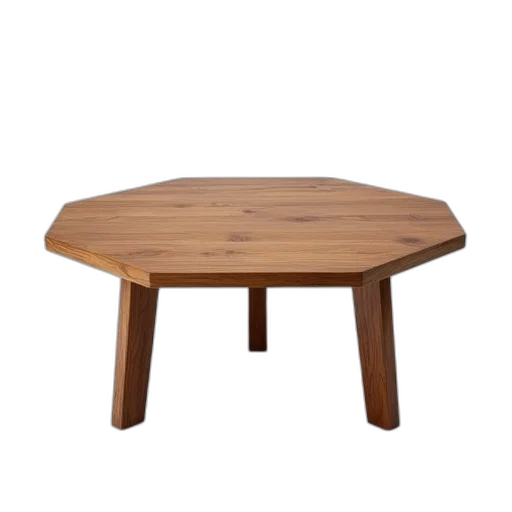 furniture, food, 3d render, octagonal transparent PNG cut-out