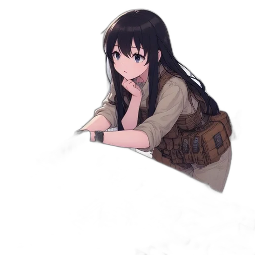 dress, jacket, weapon, creature transparent PNG cut-out