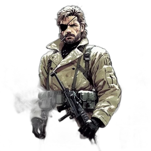 jacket, weapon, concept art, comic book art transparent PNG cut-out