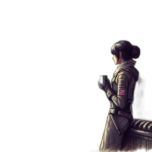 sword, staff, weapon, robot transparent PNG cut-out